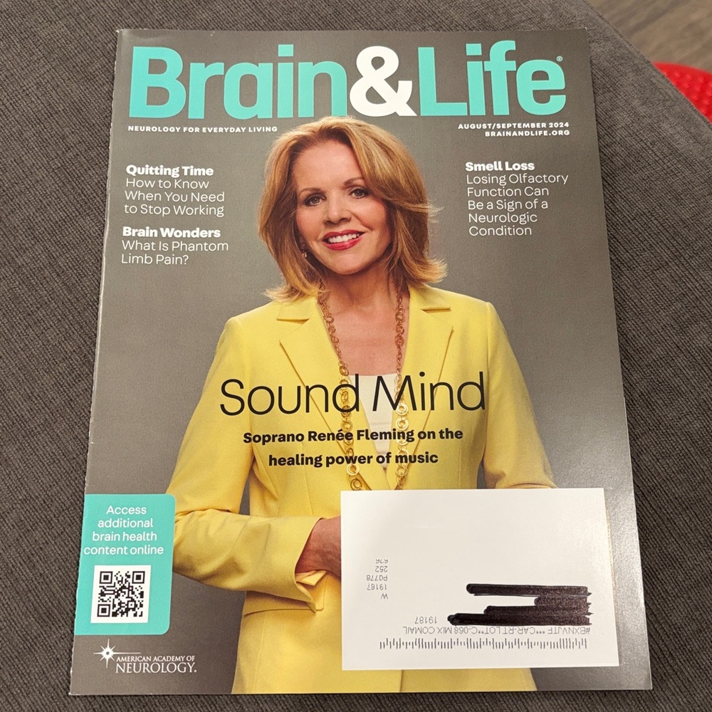 Brain & Life magazine - Aug/Sept 2024 - Renee Fleming - NEVER READ  health